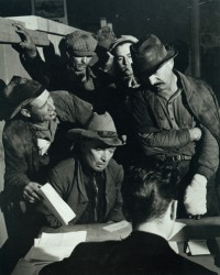 Horace Bristol, Applying for Relief, 1938