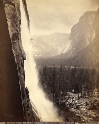 Isaiah W. Taber, The Lower Yosemite Fall, 487 Feet And Mt. Starr King, 5,080 Feet, 1880's