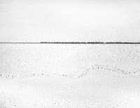 Train Crossing Desert Near Kelso, California, 1974