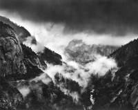 Alan Ross, Bridal Veil Fall in Storm, Yosemite, 1974