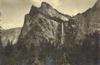 Carleton Watkins - Bridal Veil Falls, Yosemite, 1881