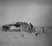 Arthur Rothstein, Fleeing Dust Storm, Cimarron County, Oklahoma, 193