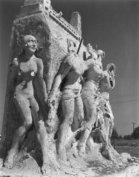 Monument on Wilshire Blvd. 1936
