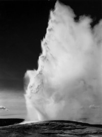 Ansel Adams, Old Faithful, Yellowstone National Park, 1942