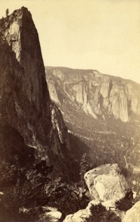 Carleton Watkins, The Sentinel from Union Point, Yosemite, 1880