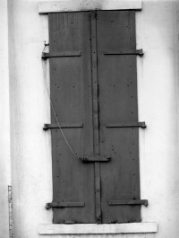 Minor White, Steel Doors, San Francisco, 1949