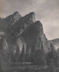 William E. Dassonville, Three Brothers, Yosemite Valley, circa 1905