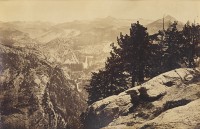 Carleton Watkins, The Vernal And Nevada Falls From Glacier Point, Yosemite, Circa 1867