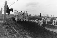 Danny Lyon - The Line, from Conversations With the Dead, 1968