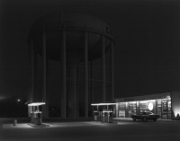 George Tice - Petit's Mobil Station, Cherry Hill, NJ, 1974