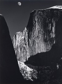 Ansel Adams, Moon and Half Dome, Yosemite National Park, California, 1960