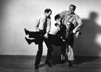 Beaumont Newhall, Ansel Adams, & Willard Morgan in Barbara's Studio, 1942