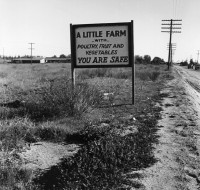 Dorothea Lange - Real Estate Sign, Riverside County, CA, March 1937