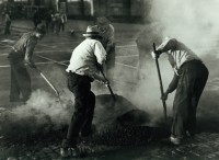 Horace Bristol - Men Repairing Street, San Francisco, 1933