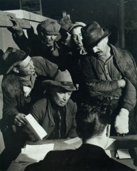 Applying for Relief, from the Grapes of Wrath, 1938