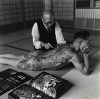 Tattooing Back of Tokyo Yakazu, Japan, 1946