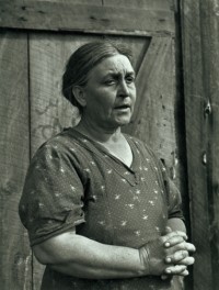 Horace Bristol - (Portrait of Woman in Front of Cabin) Ma Joad, 1938