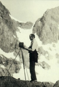 Rondal Partridge - Ansel Adams in the Sierra, 1937