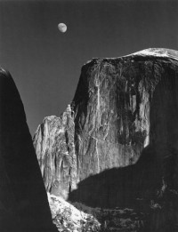 Moon and Half Dome Yosemite National Park, CA 1960