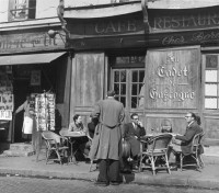 Benjamin Chinn - Sidewalk Café, Paris, France, 1949