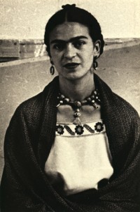 Close Up of Frida Kahlo, New Worker's School, NY 1933