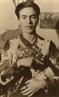 Frida with the Cinzano Bottle, New York City, NY 1935