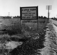 Dorothea Lange, Real Estate Sign, Riverside County, California, 1937