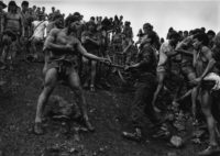 Sebastiao Salgado, Military Police Patrolling the Gold Mine of Serra Pelada, 1986