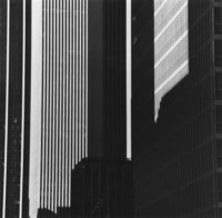 Brett Weston, Time Life Building, 1980, Gelatin silver print, 10-1/2" x 10-5/8"