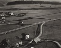 Brett Weston, Farm Landscape, Austria, 1973, Gelatin silver print, 7-1/2" x 9-1/2"