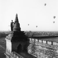 Monica Denevan, Observance, Burma, 2011, 15" x 15" and 30" x 30"