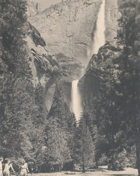 Ansel Adams, Upper and Lower Yosemite Falls, Summer, c1939
