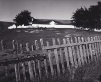 Ansel Adams, Barn, Fence, Tomales Bay, California, c1964