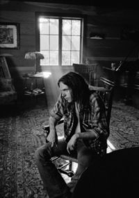 Neil Young at Home with Window, Broken Arrow Ranch, 1971