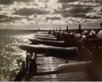 Dive Bombers on Deck of Carrier, 1942