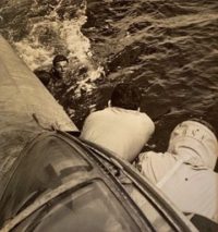 Rescue at Rabaul: Downed Pilot Approaching PBY, 1944