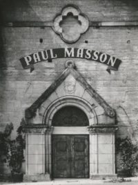 Ansel Adams, Winery Facade, Paul Masson Vineyards, 1959