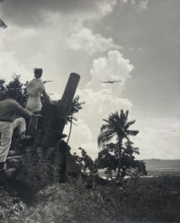 Anonymous, Fighter Planes and Anti-Aircraft Gun, Philippines, c. 1944