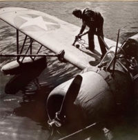 Horace Bristol, Topping Off Gas in Patrol Plane, 1943