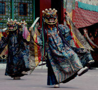 Don Farber, Sacred Dance Performed by Monks at Rumtek Monastery, Sikkim, India, 1997