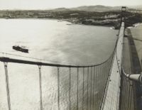 Ansel Adams, From North Tower, Golden Gate Bridge, c. 1954