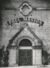 Ansel Adams, Winery Facade, Paul Masson Vineyards, 1959,