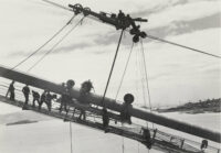 Peter Stackpole, Looking East from Golden Gate Bridge toward the Bay Bridge, c. 1937